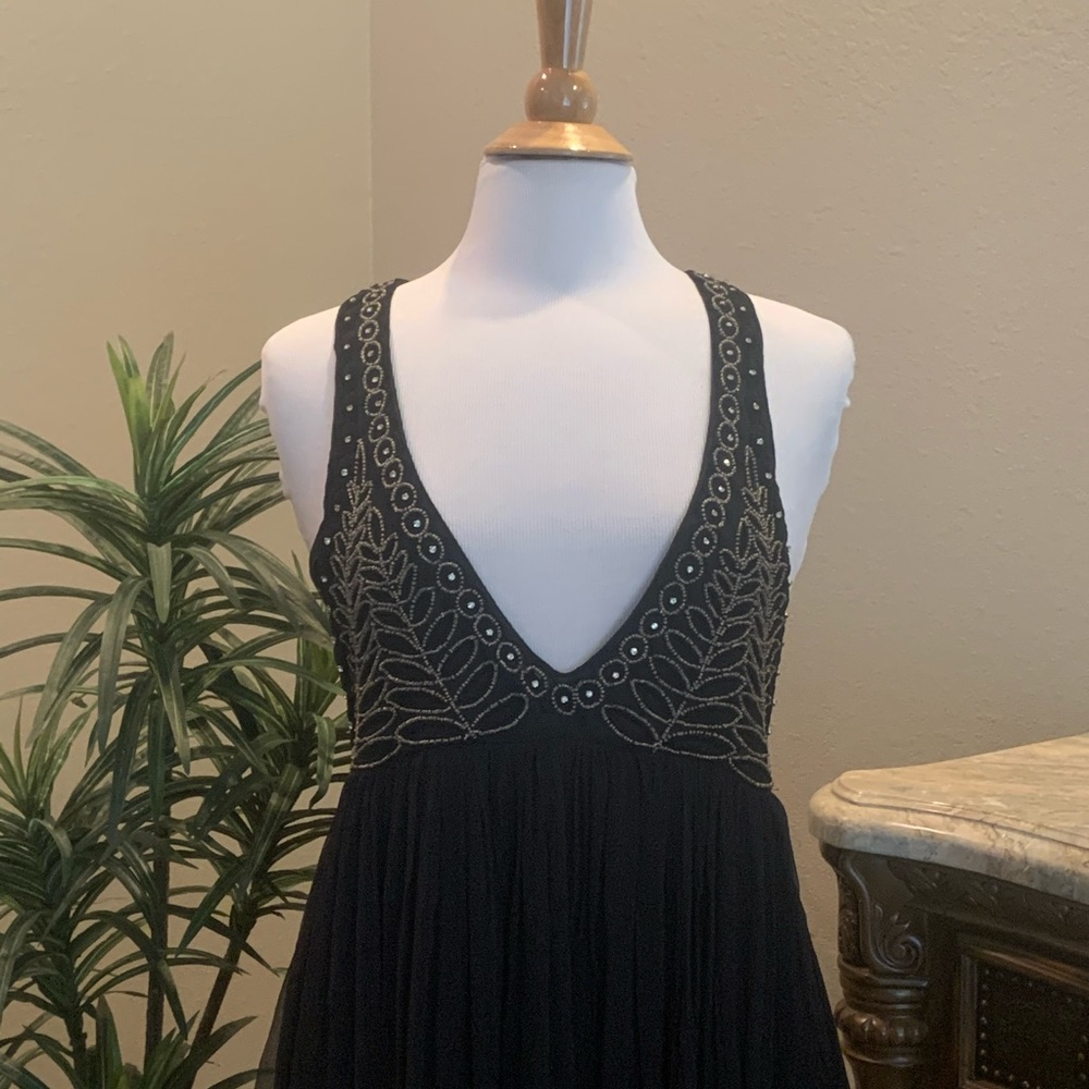 LAST ONE NWT $300 Fee People Twilight Mini Dress Black Small S Cocktail Party - Picture 4 of 16